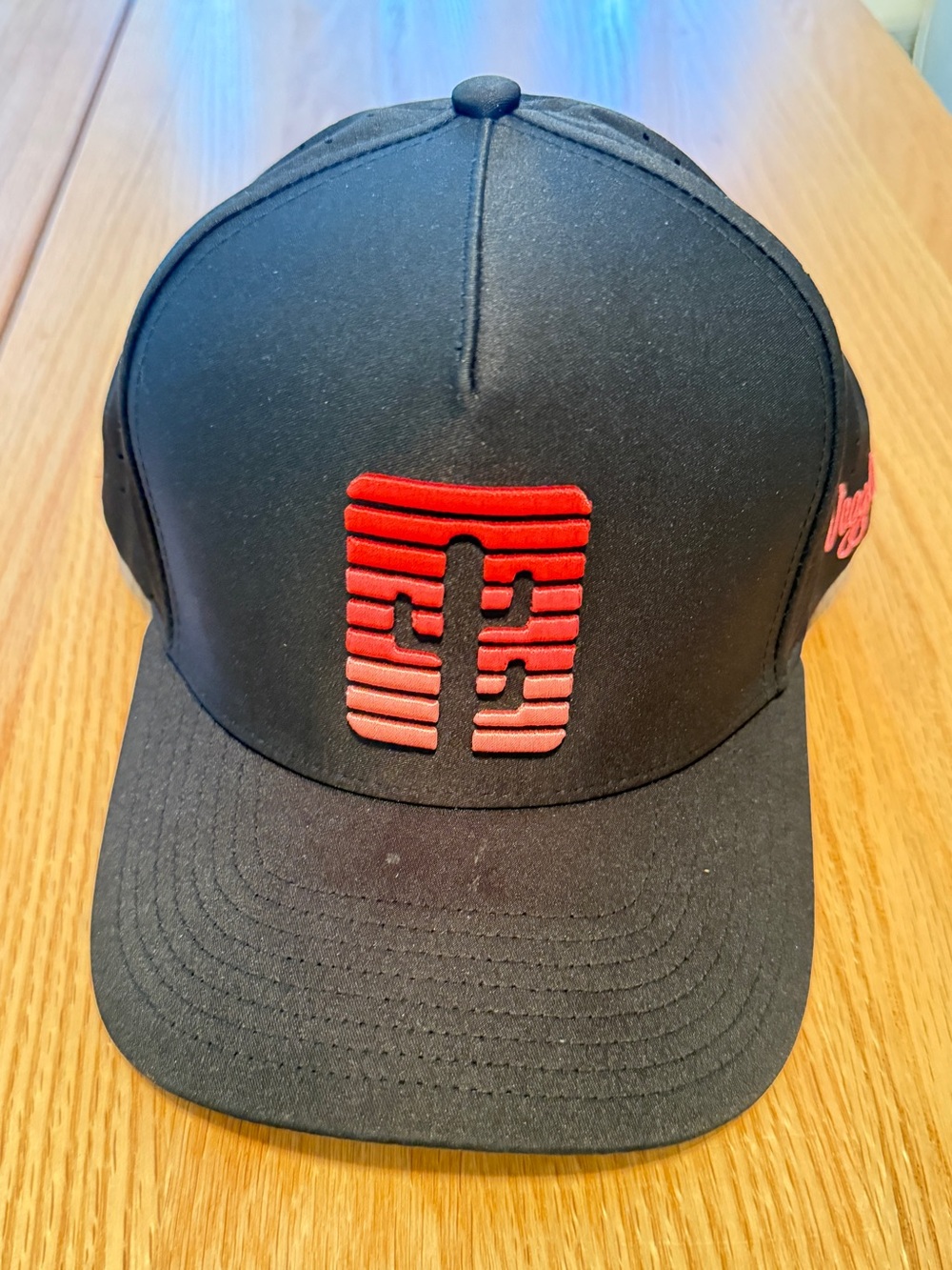 Waggle Arizona Cactus Golf Hat Black Red Snapback NWT